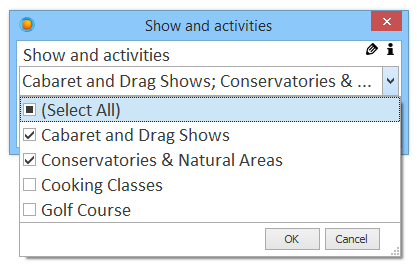 Use a Manual Input to select multple items from a dropdown list