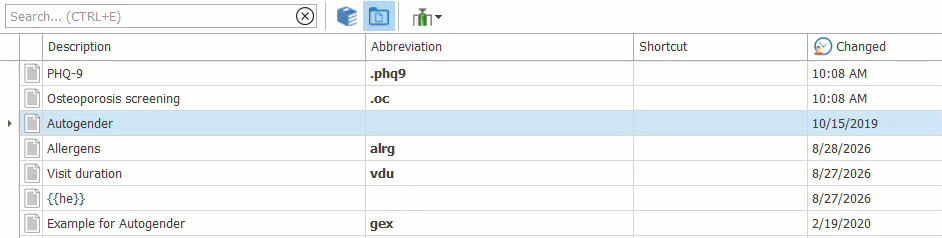Enable the Id column to display Template Ids in the template list. Enable the Id column to display Template Ids in the template list.