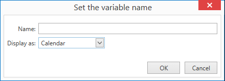 When creating a new fill-in variable you can specify the Display type