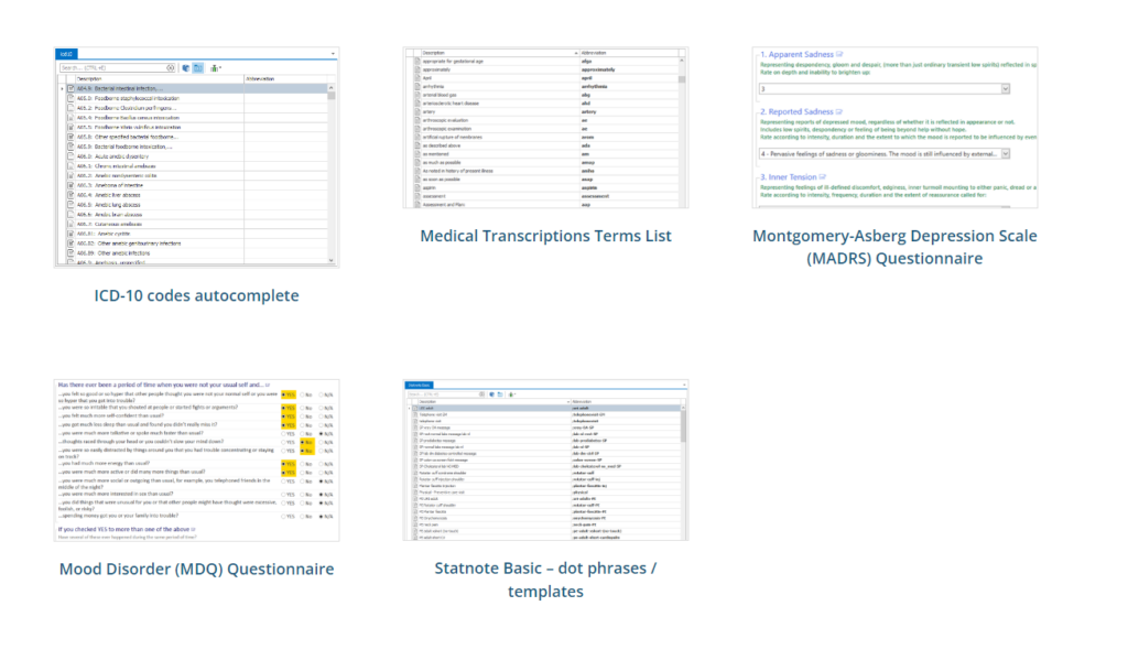 PhraseExpander’s templates
