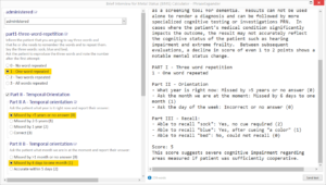 Brief Interview for Metal Status (BIMS) Calculator