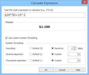 alc expressions, enhanced dialog