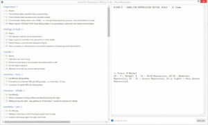 Hamilton Depression Rating Scale