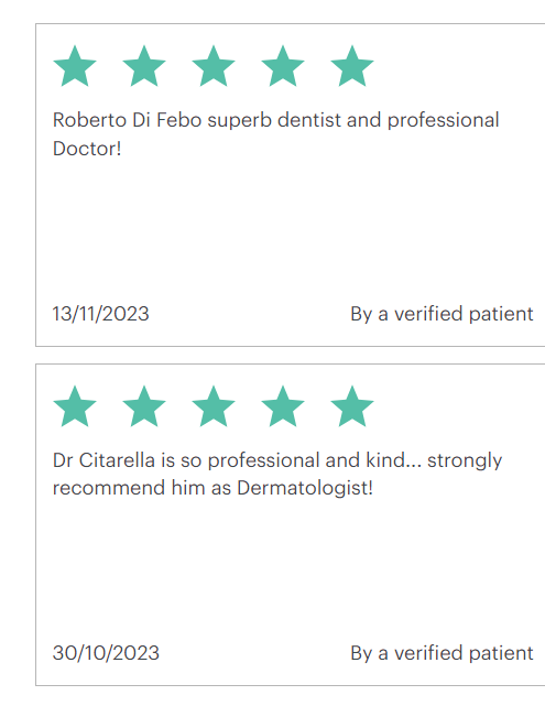 Italian Doctors reviews