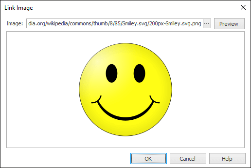 The Linked Image Preview window