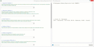 Montgomery-Asberg Depression Scale (MADRS) Template