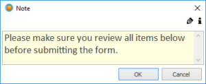 Note manual input