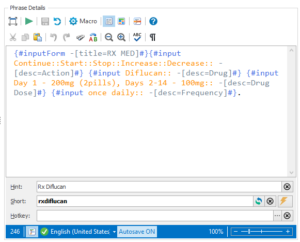 PhraseExpander syntax highlighting